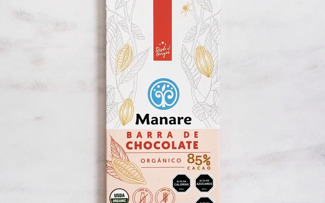 Barra de chocolate orgánico 85% Manare