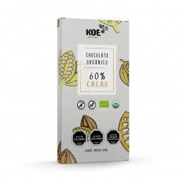 Barra de chocolate orgánico 60% cacao Koe
