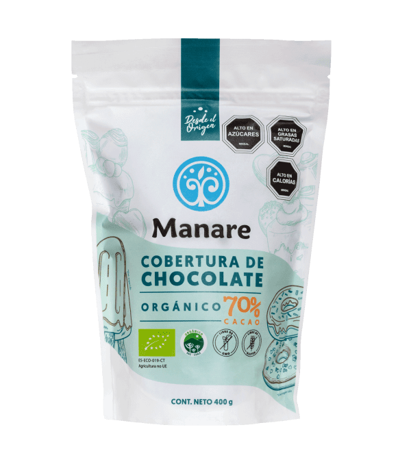 Cobertura de chocolate orgánico 70% Manare